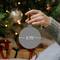 Glittered Christmas Glass Ball Ornaments - 3.75" (95mm) - White - 4ct